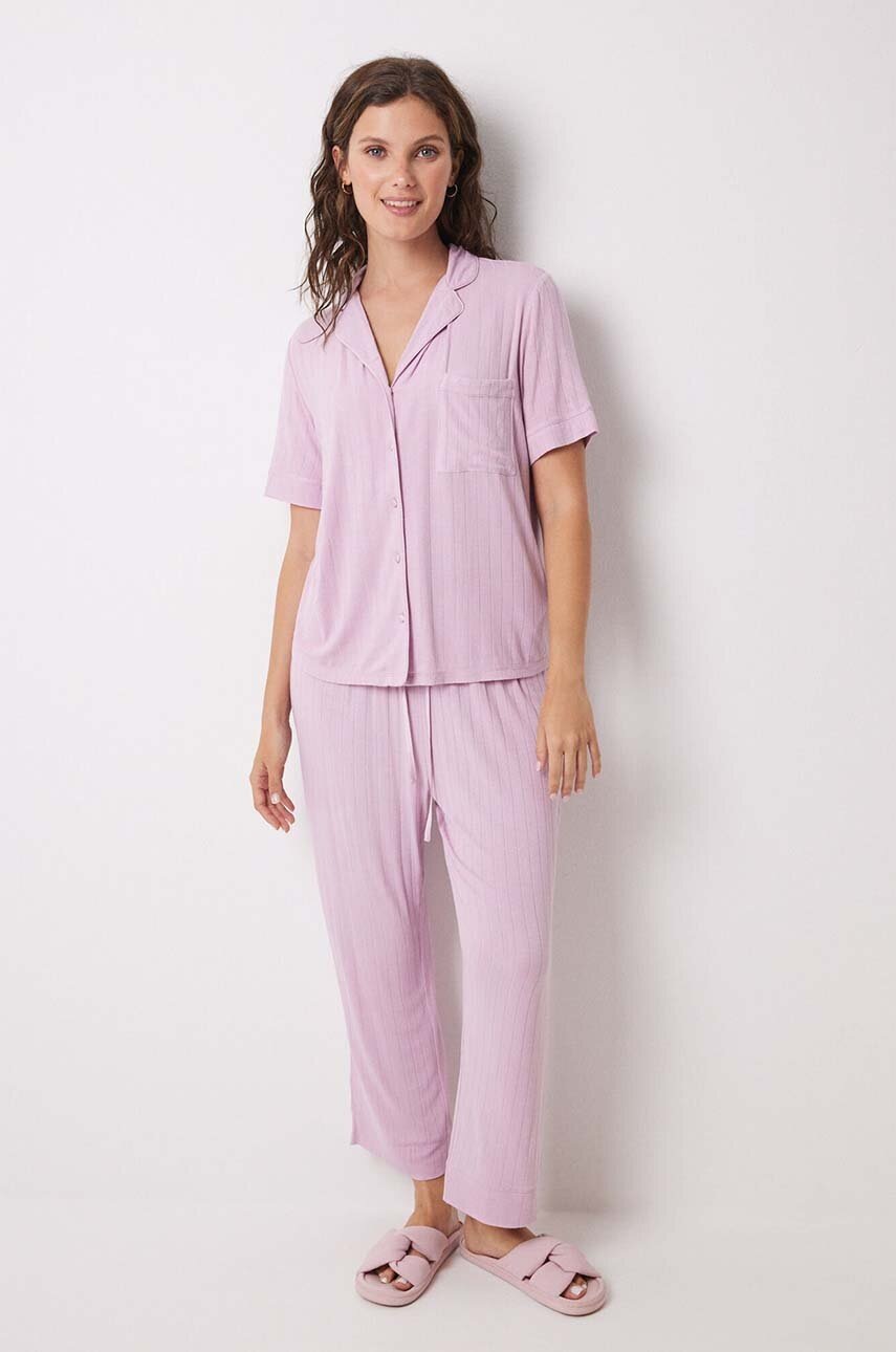 

Пижама women'secret SOFT TOUCH FRANCHISEE дамска в розово 3598067, Розов