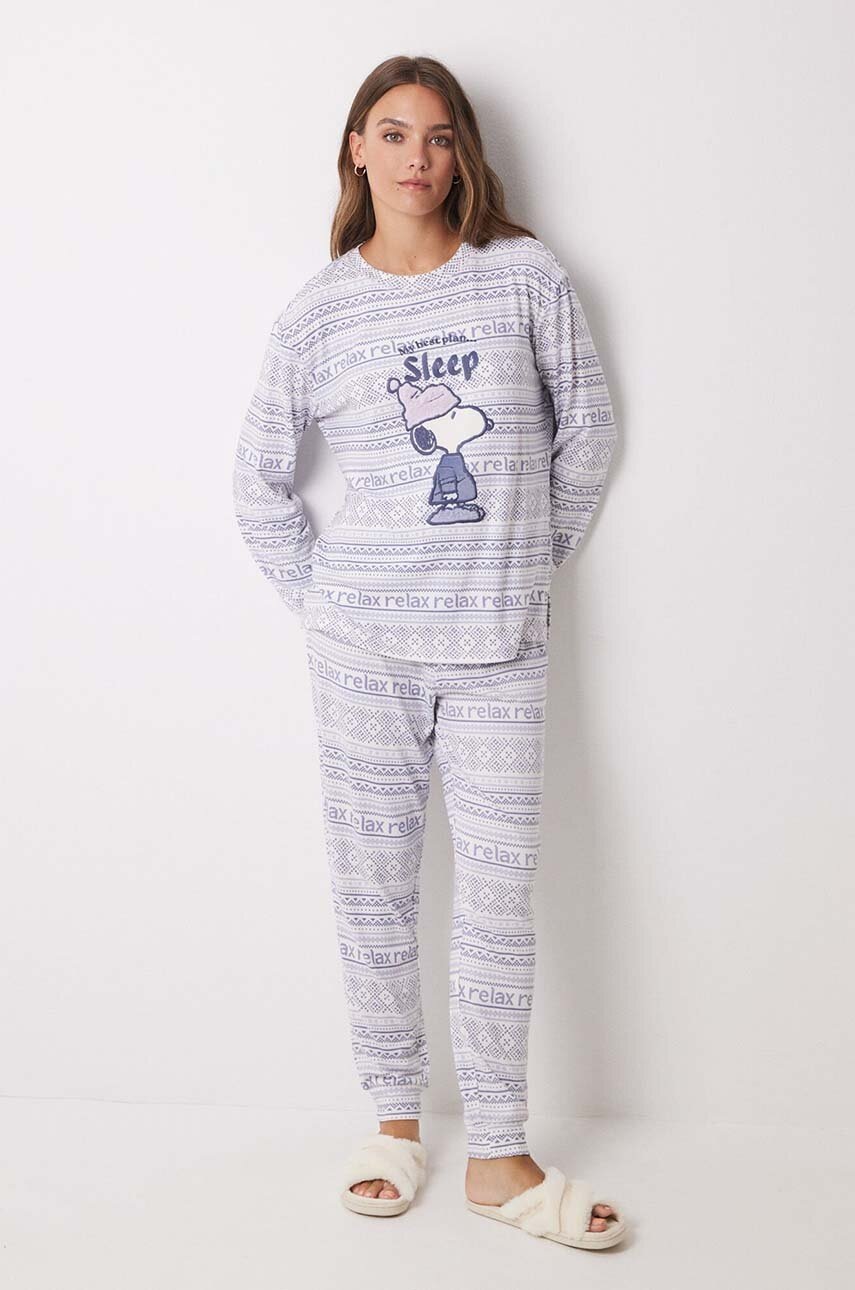 

Пижама women'secret Snoopy дамска в бежово 3138572, Бежов