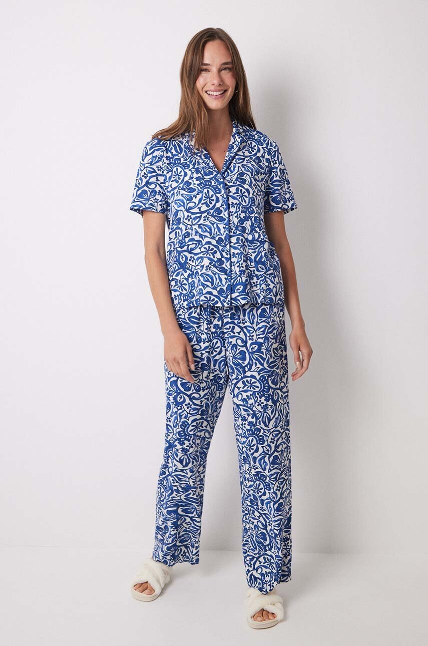 

Пижама women'secret MIX AND MATCH SUNDAY BRUNCH дамска в синьо 4858810, Син