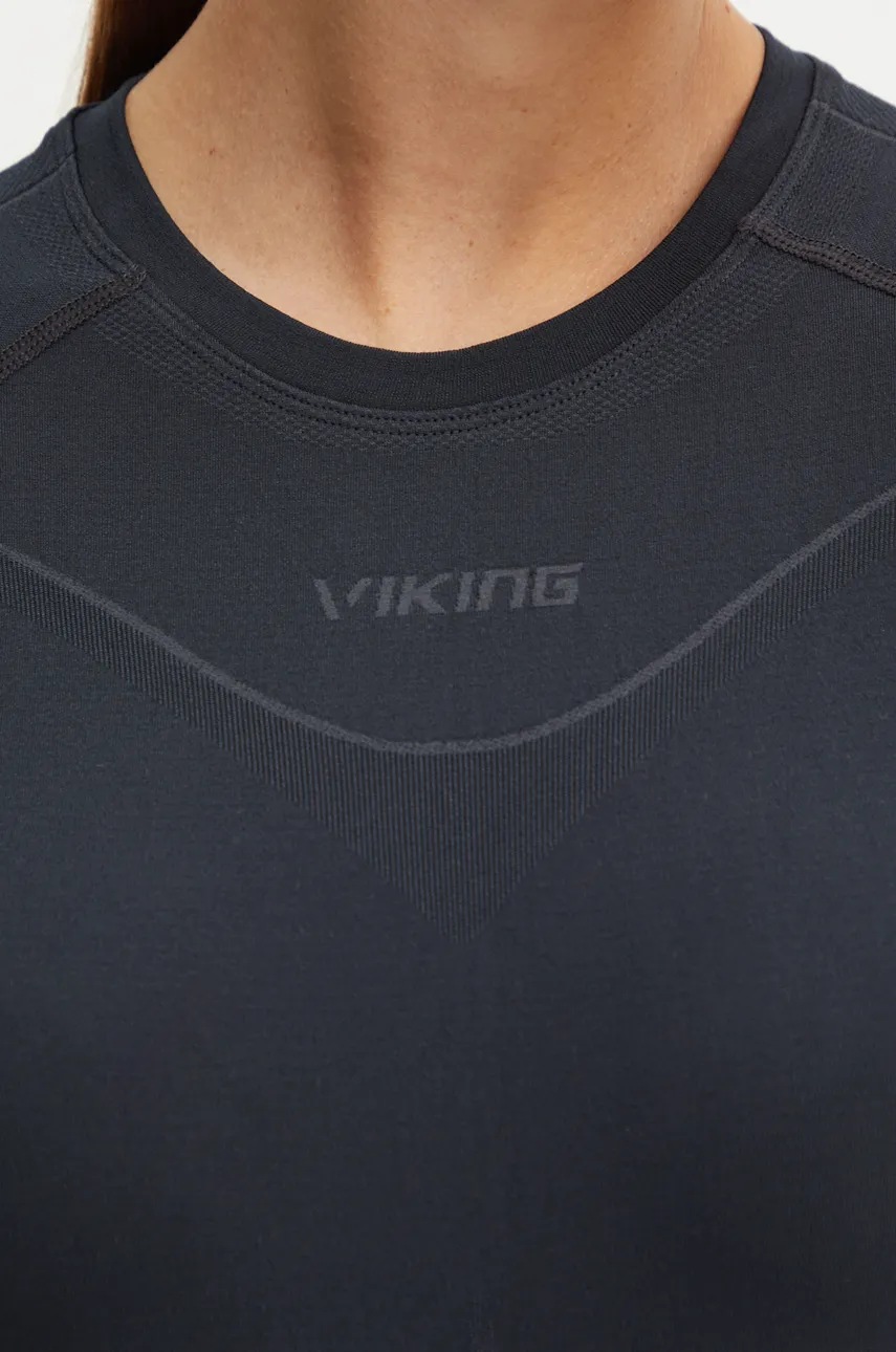 Ισοθερμικό μακρυμάνικο πουκάμισο Viking Gaja Bamboo χρώμα: μαύρο, 500/25/6488 φωτογραφία