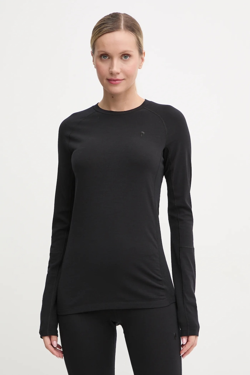 Peak Performance longsleeve funcțional Magic culoarea negru, G79884