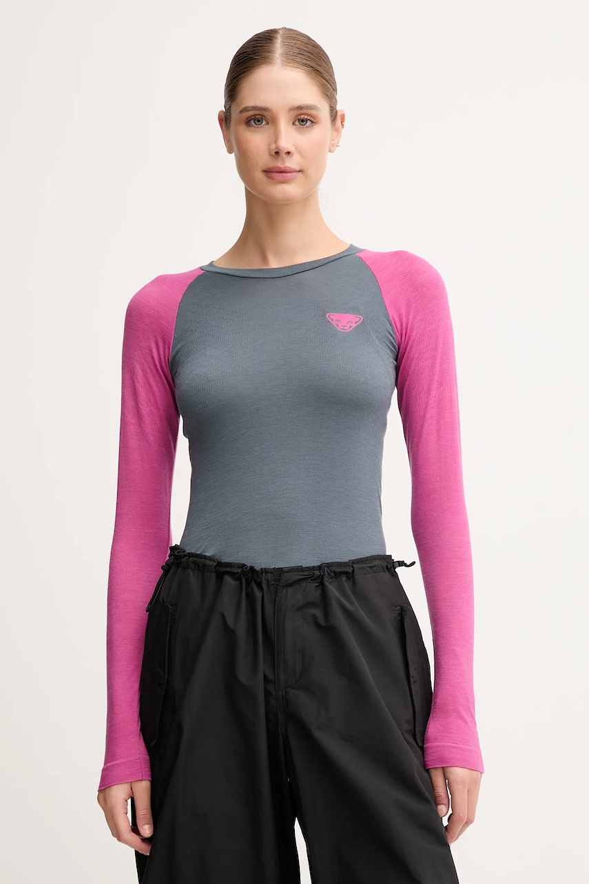 Levně Funkční triko s dlouhým rukávem Dynafit Tour light Merino modrá barva, 08.0000071365