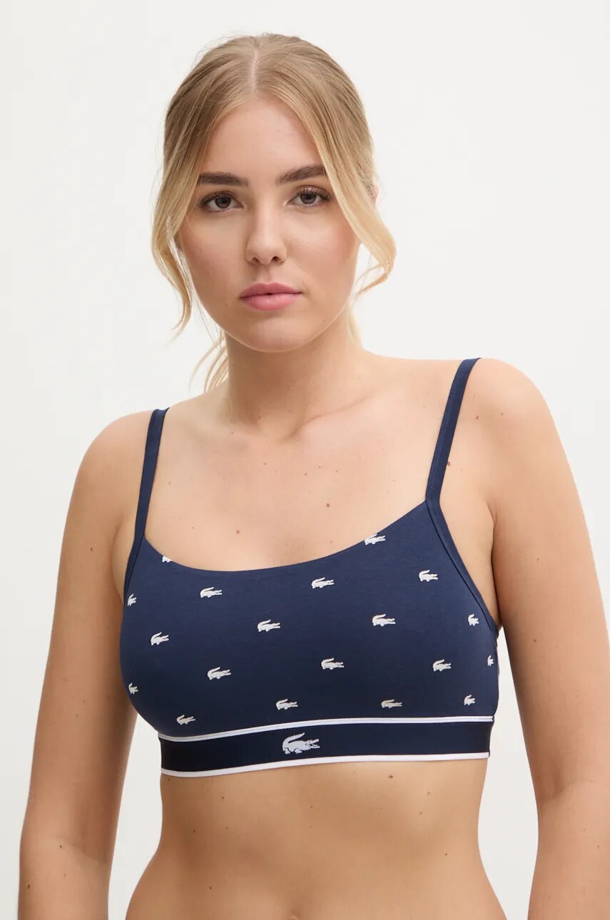 

Сутиен Lacoste в тъмносиньо с десен IF8183, Тъмносин