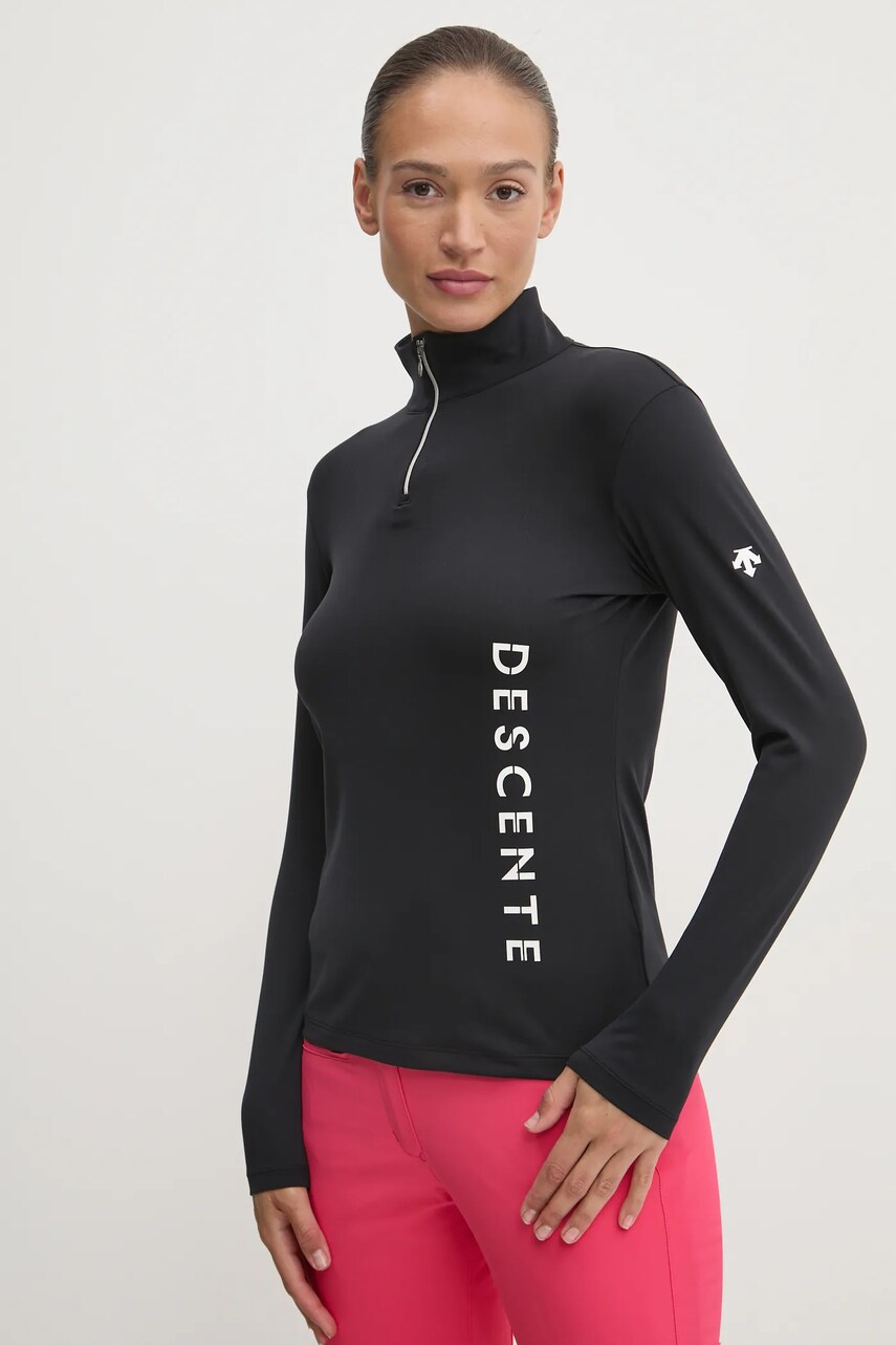 Descente longsleeve funcțional culoarea negru, DWWYGB33