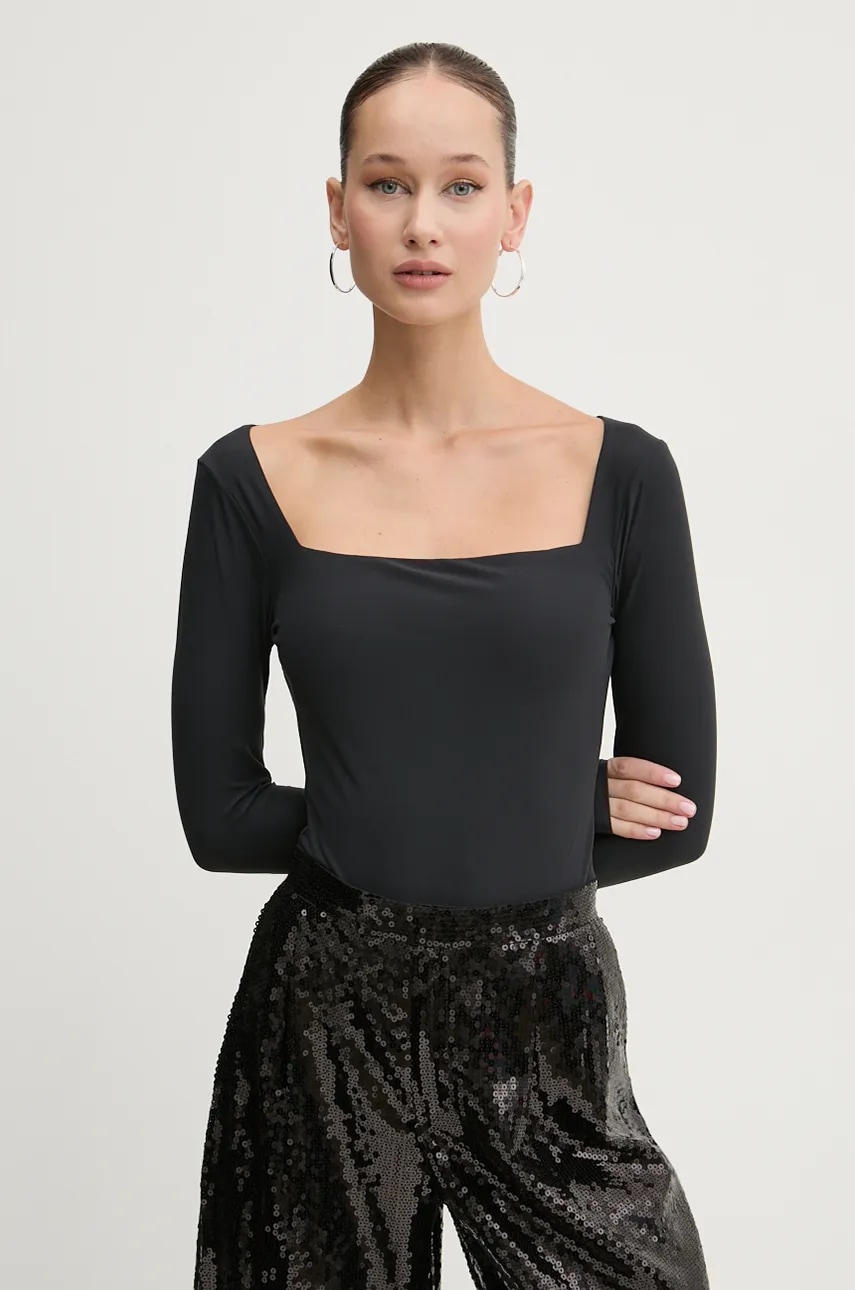 Abercrombie & Fitch body femei, culoarea negru, KI139-4632 Abercrombie & Fitch body femei, culoarea negru, KI139-4632