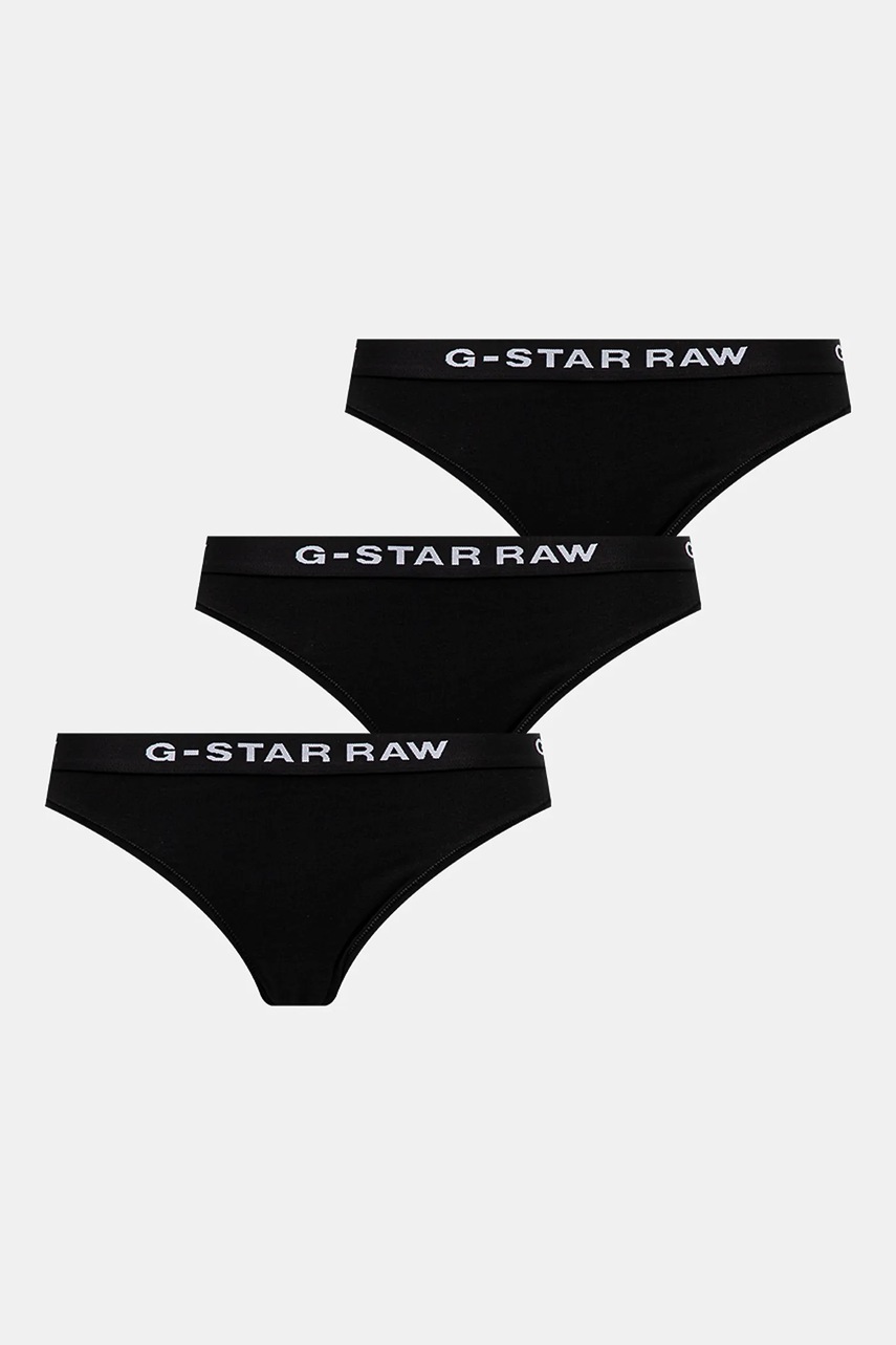 

Бикини G-Star Raw (3 чифта) в черно D23775-D516, Черен
