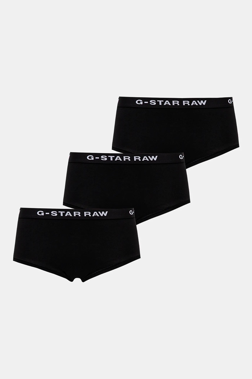

Бикини G-Star Raw (3 чифта) в черно D24081-D516, Черен