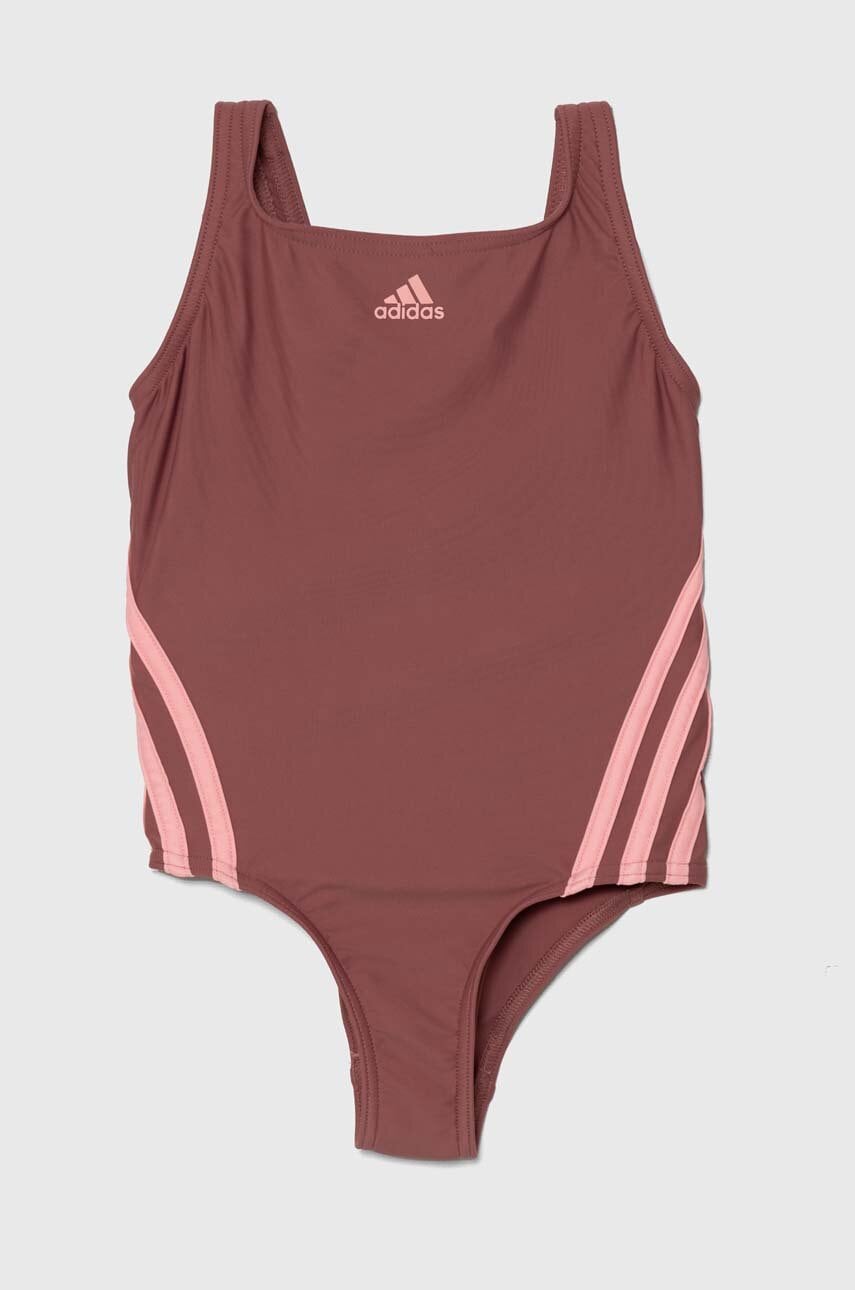 adidas Performance costum de baie dintr-o bucată pentru copii 3S SWIMSUIT culoarea roz, IY5067 adidas Performance costum de baie dintr-o bucată pentru copii 3S SWIMSUIT culoarea roz, IY5067