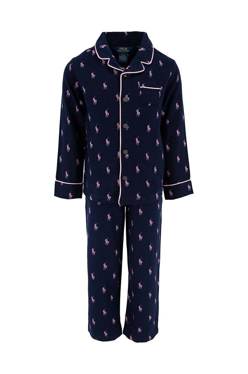 Levně Dětské bavlněné pyžamo Polo Ralph Lauren tmavomodrá barva, 3P0150