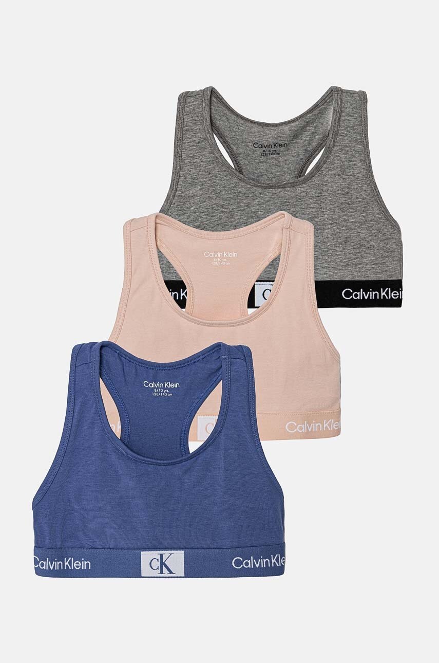 

Детски сутиен Calvin Klein Underwear (3 броя) в синьо G80G800698, Син