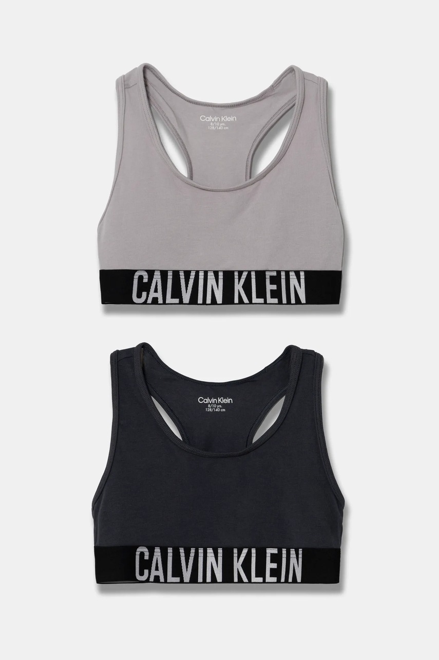 

Детски сутиен Calvin Klein Underwear (2 броя) в сиво G80G800700, Сив