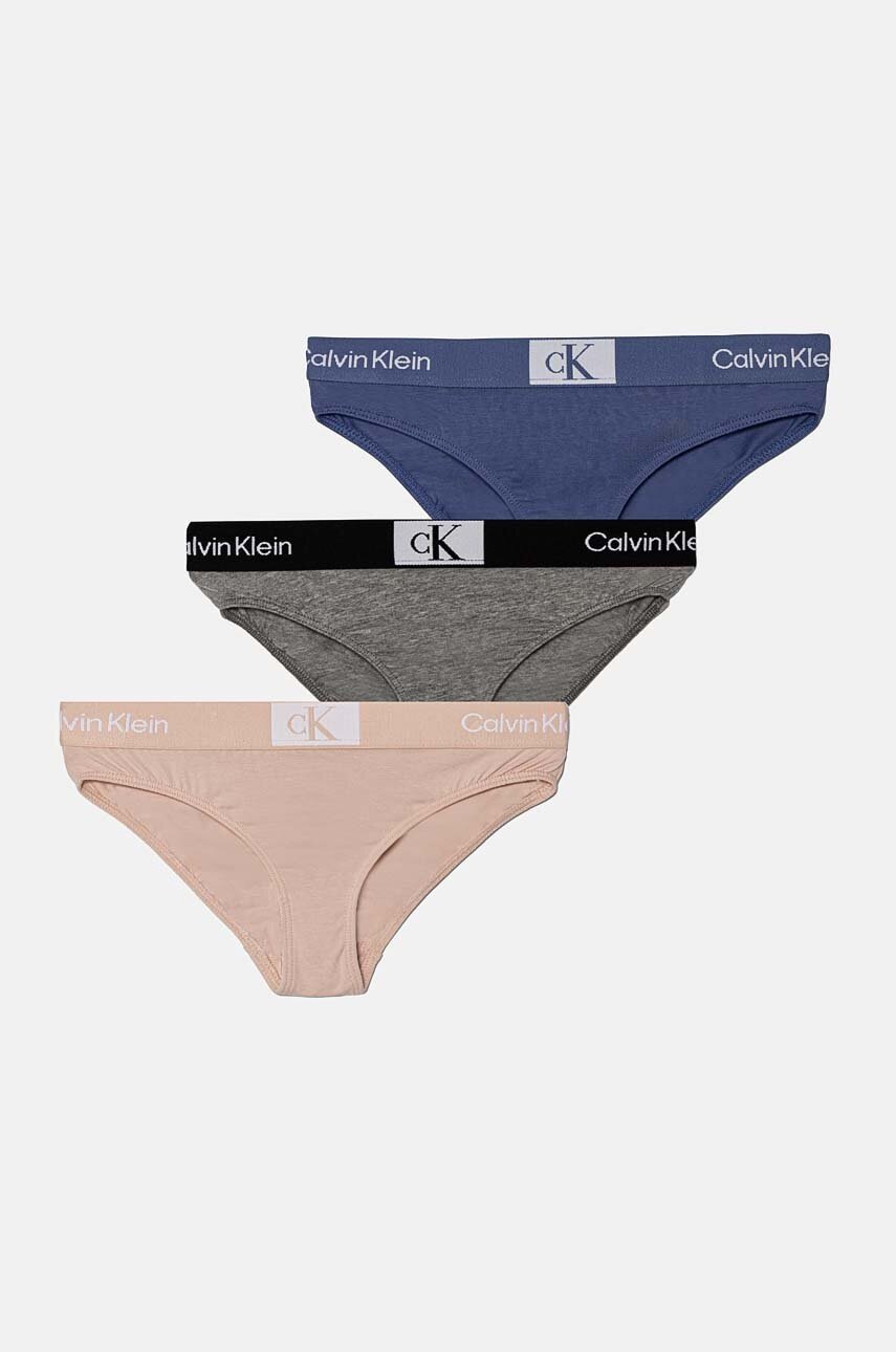 

Детски бикини Calvin Klein Underwear (3 броя) в сиво G80G800699, Сив