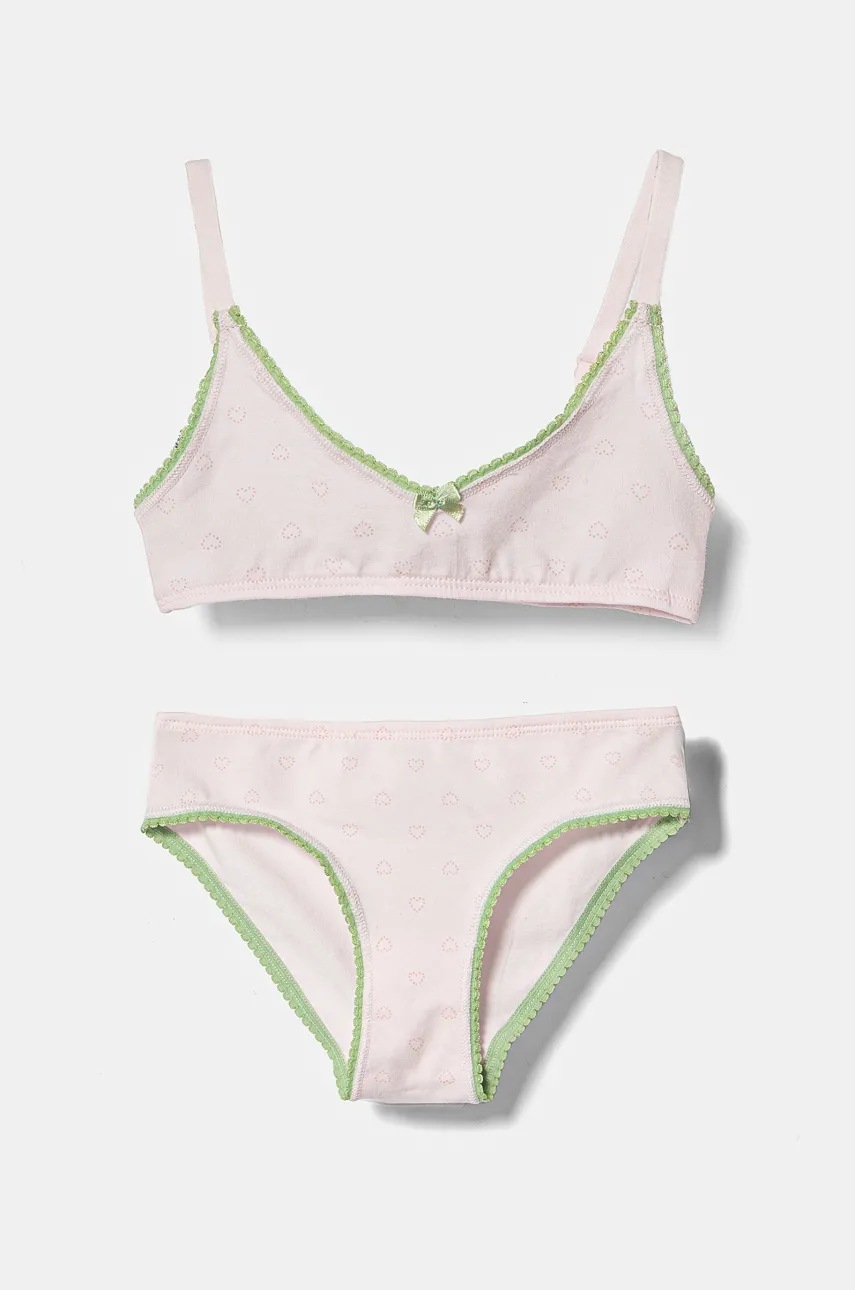 

Детски сутиен и бикини United Colors of Benetton в розово 3SP20K02G, Розов