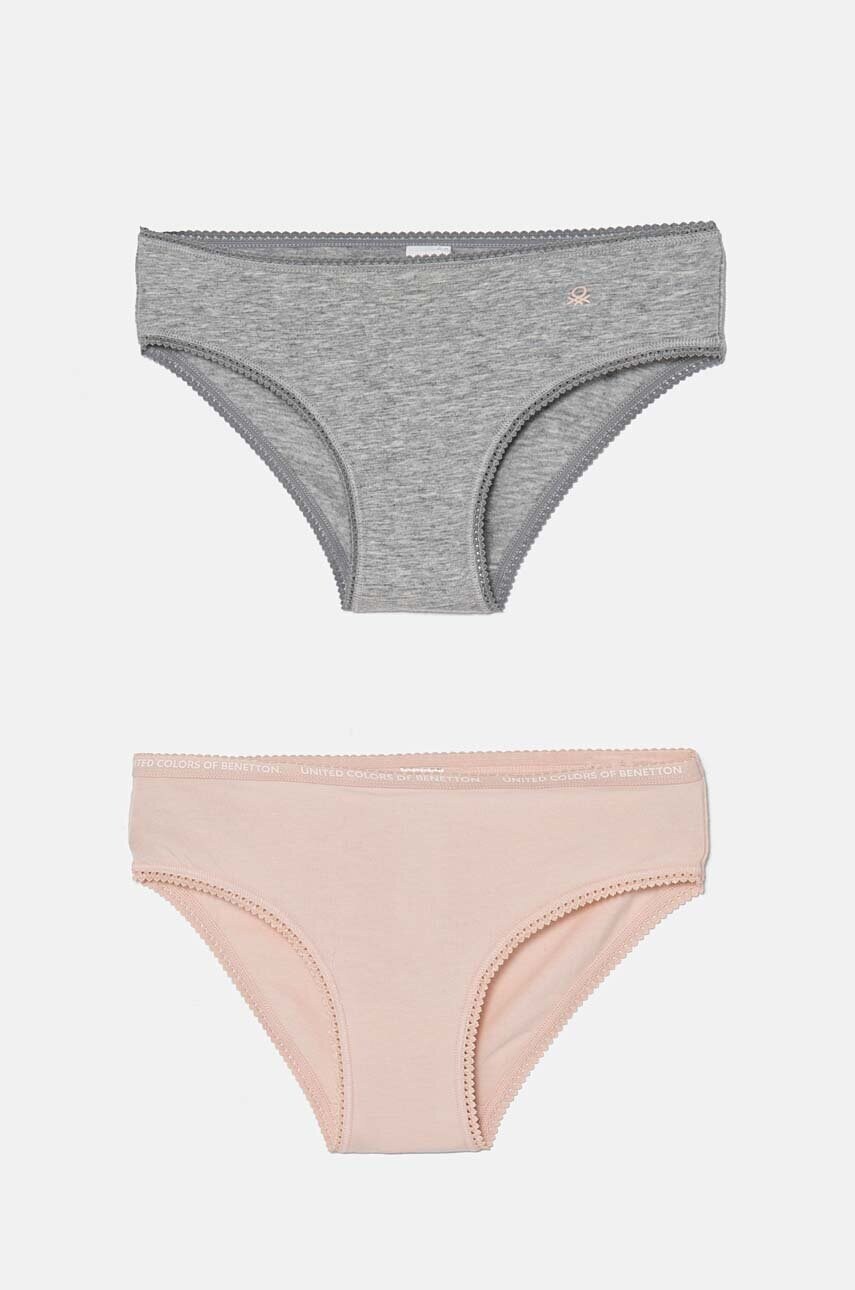 

Детски бикини United Colors of Benetton (2 броя) в сиво 3MC10S1BF, Сив
