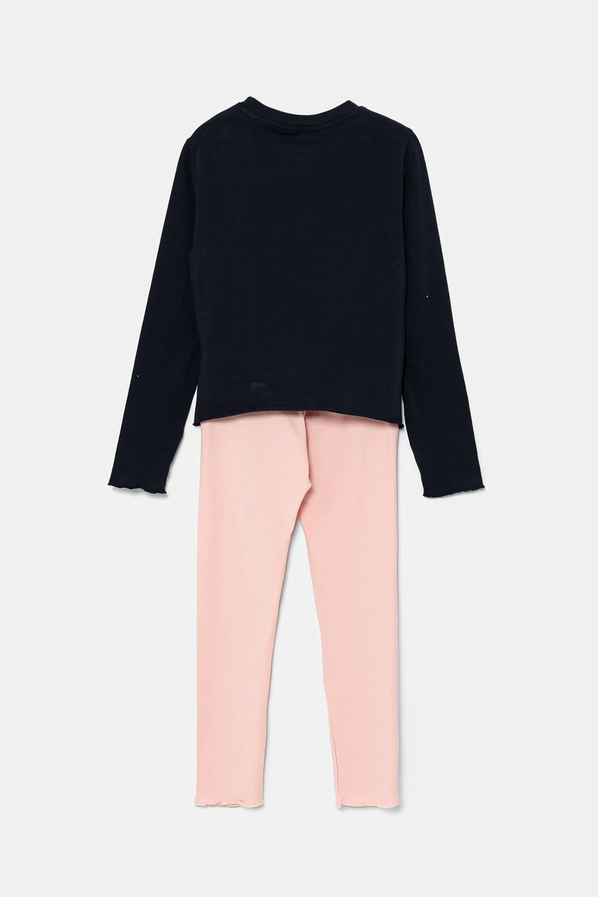 Пижама Tommy Hilfiger цвет розовый с принтом UG0UG00763 Пижама Tommy Hilfiger цвет розовый с принтом UG0UG00763