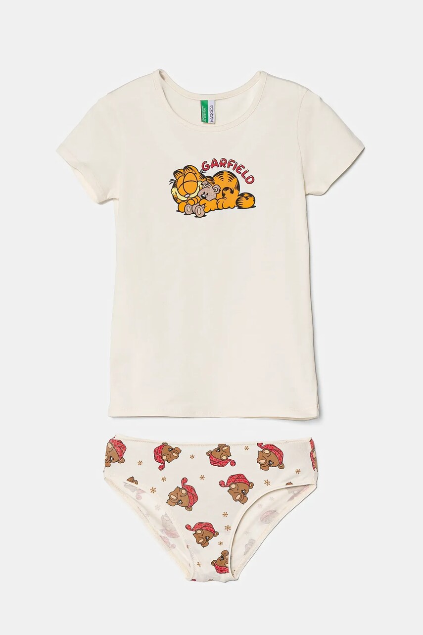 United Colors of Benetton compleu culoarea bej, 32IM0K02J