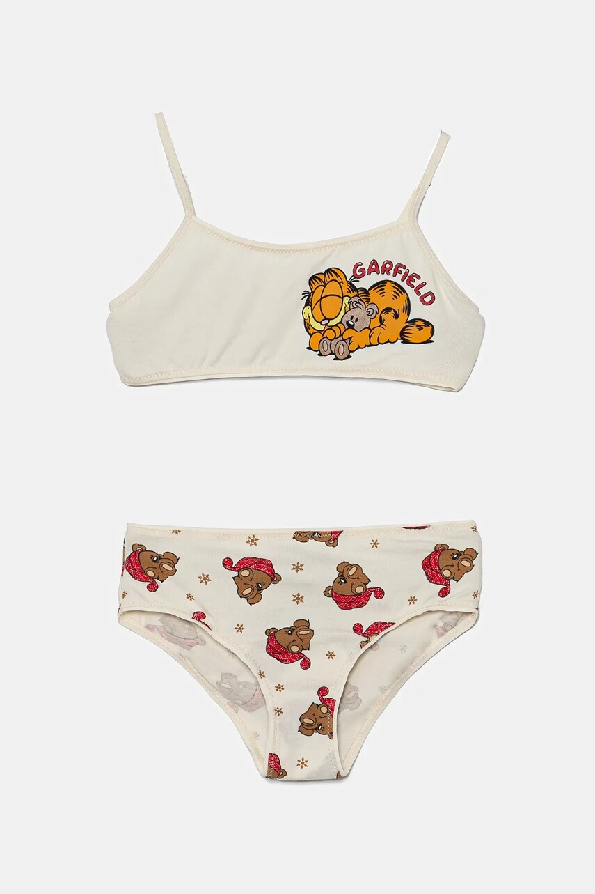 United Colors of Benetton compleu copii culoarea bej, 32IM0K02I