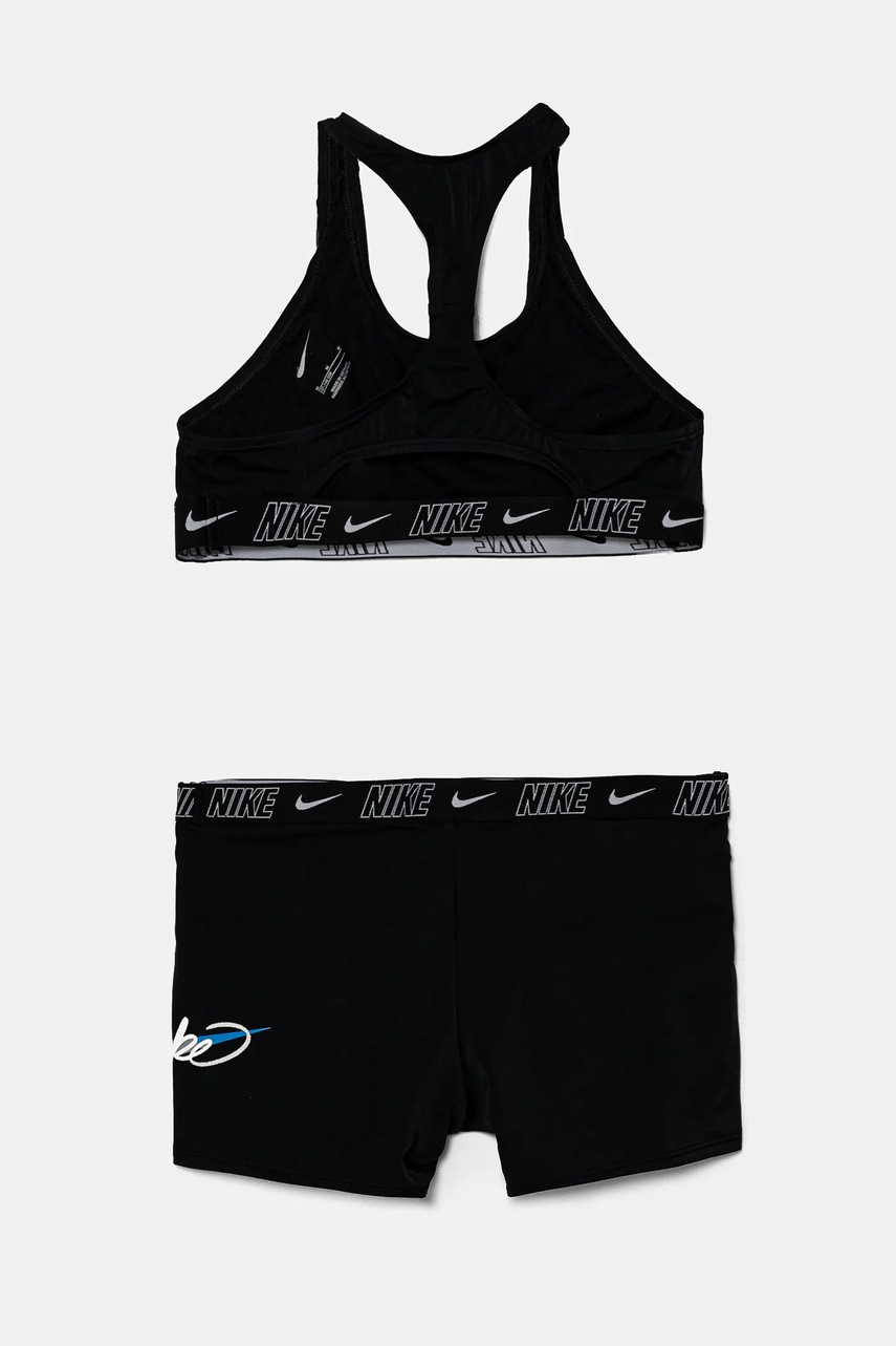 Роздільний дитячий купальник Nike Kids колір чорний NESSE727