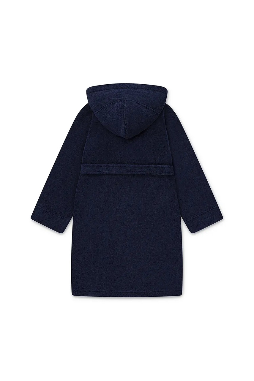 Детский хлопковый халат Polo Ralph Lauren цвет синий 8P0188 Детский хлопковый халат Polo Ralph Lauren цвет синий 8P0188
