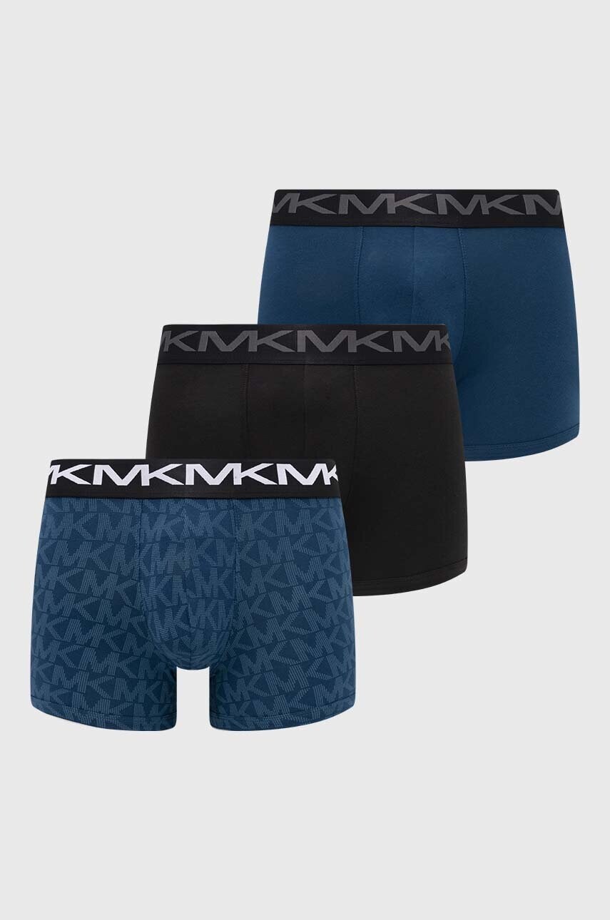 Michael Kors boxeri 3-pack barbati, culoarea albastru marin