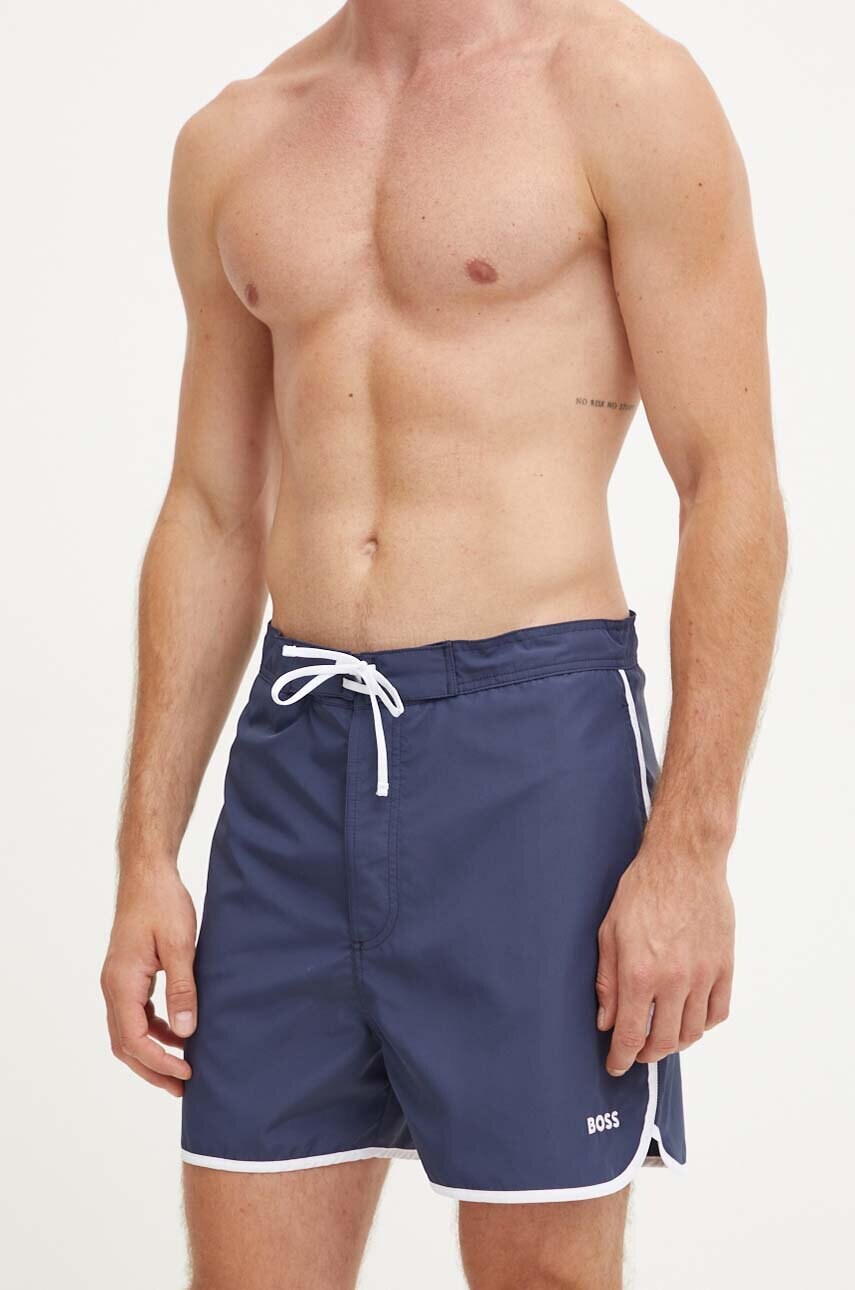 BOSS pantaloni scurti de baie culoarea albastru marin, 50518927