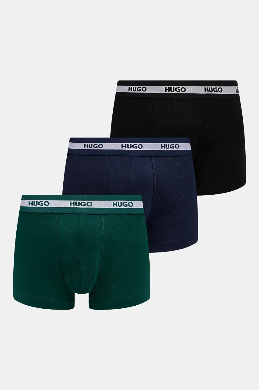 Levně Boxerky HUGO 3-pack pánské, 50517883