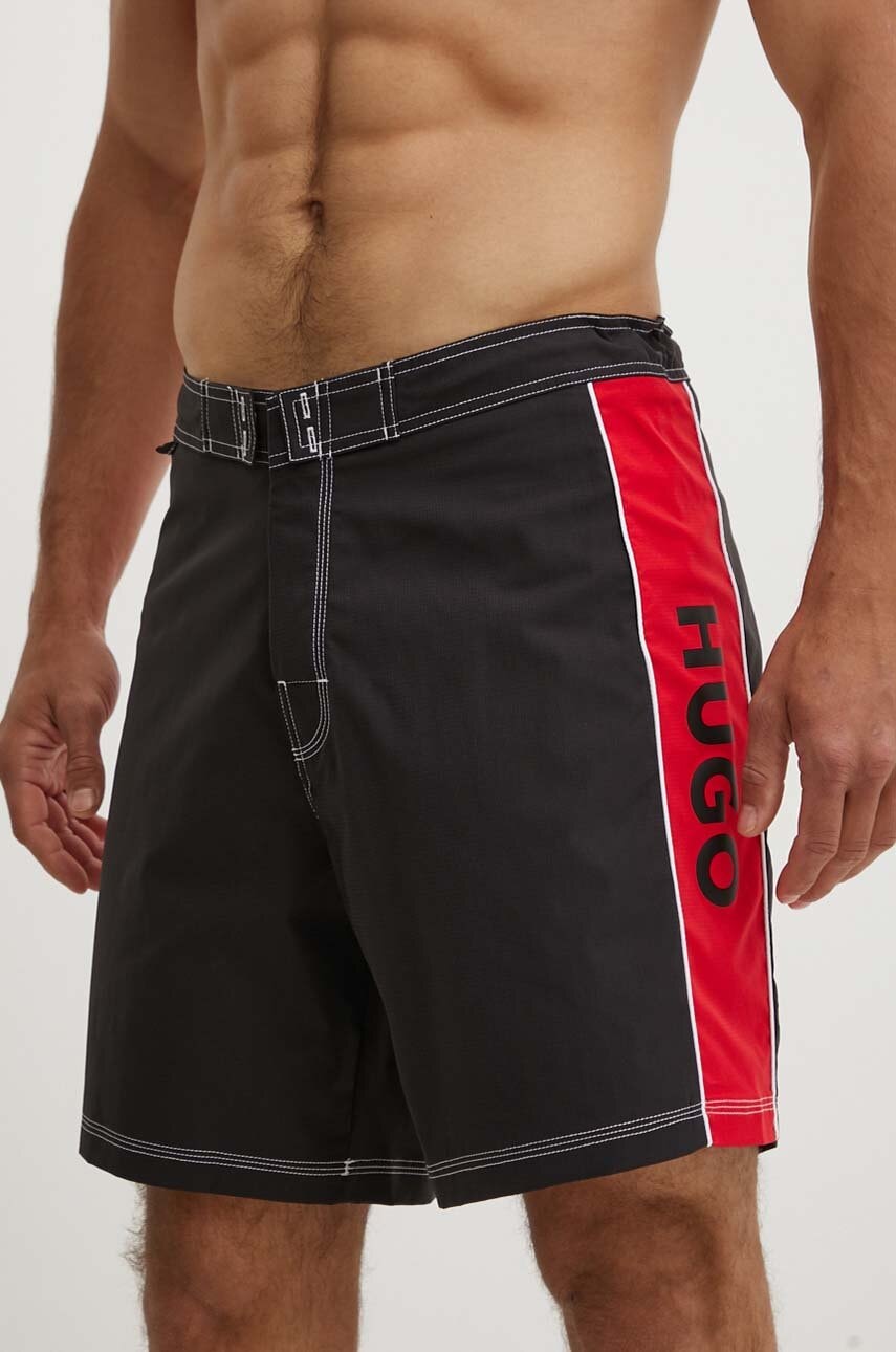HUGO pantaloni scurti de baie culoarea negru, 50520657
