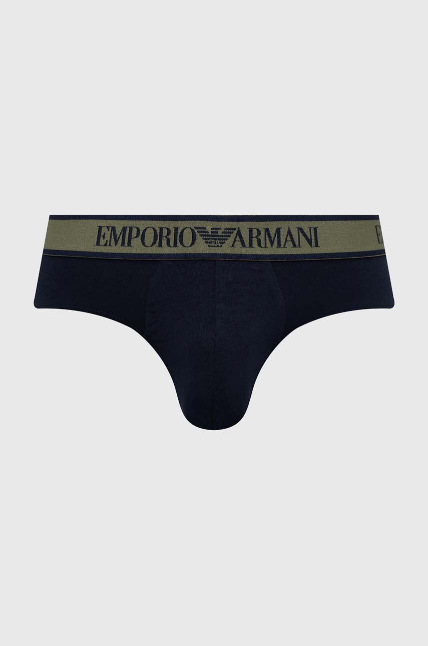 Moške Spodnjice Emporio Armani Underwear 3-pack Moške, Mornarsko Modra Barva, 111734 4F717