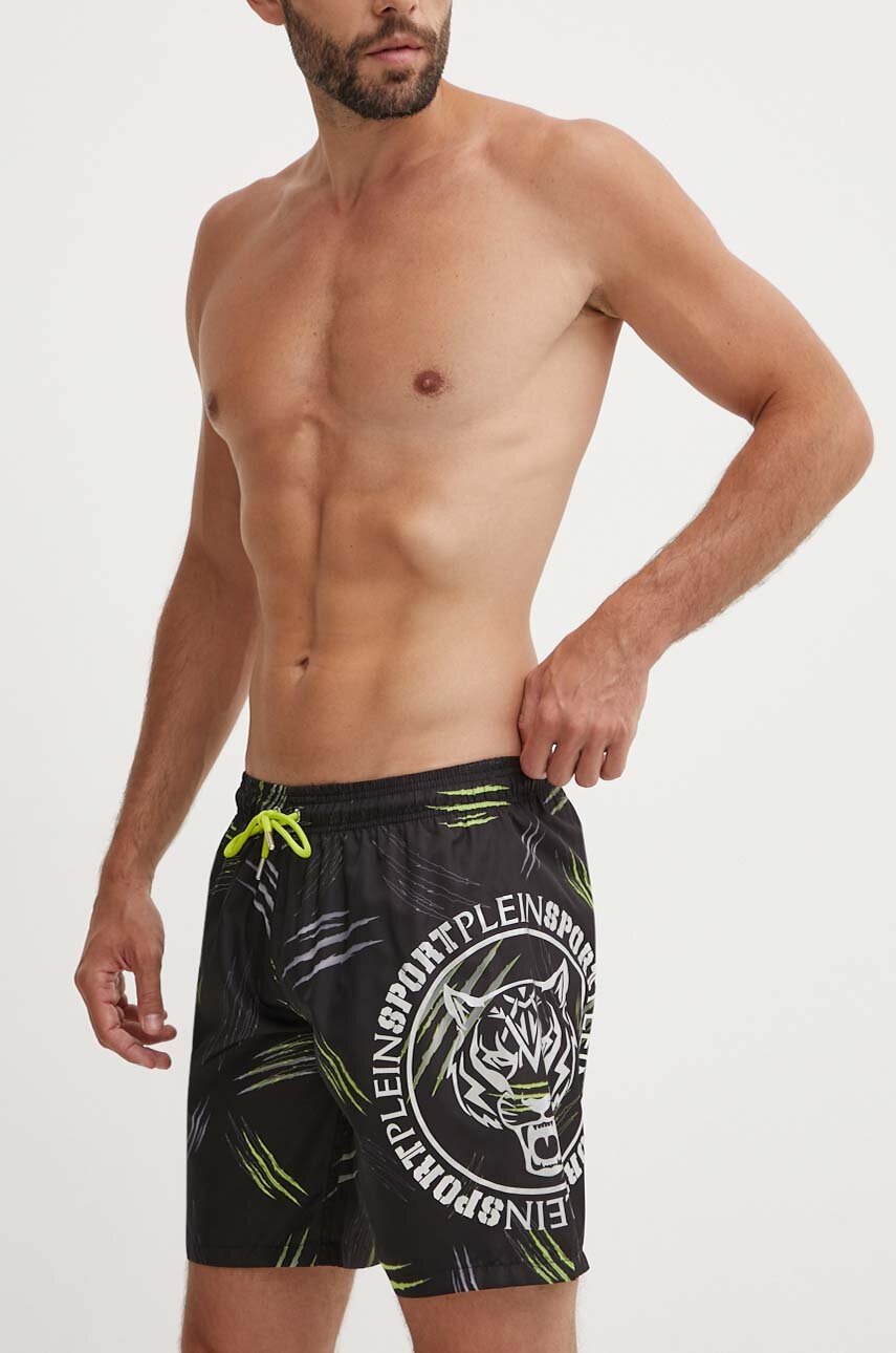 

Плувни шорти PLEIN SPORT в черно PS24MBL06, Черен