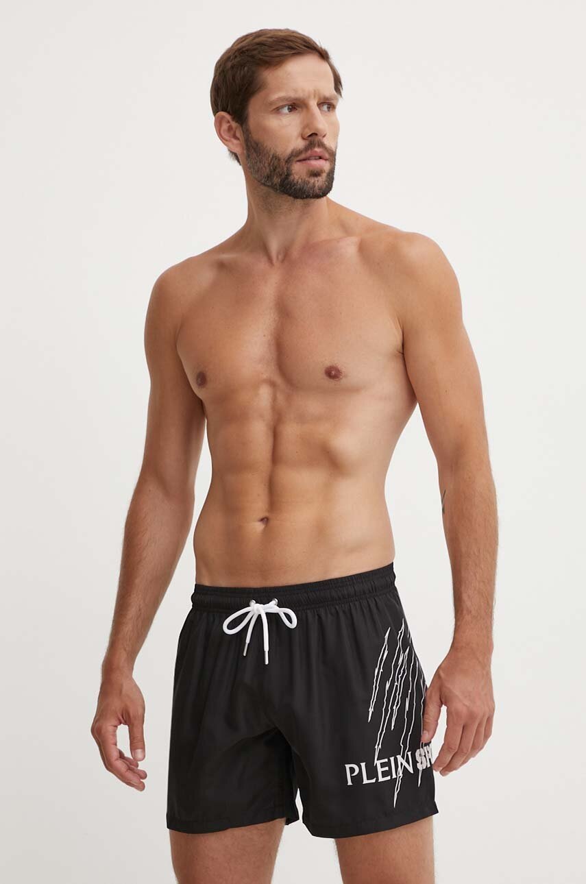 

Плувни шорти PLEIN SPORT в черно PS24MBM02, Черен