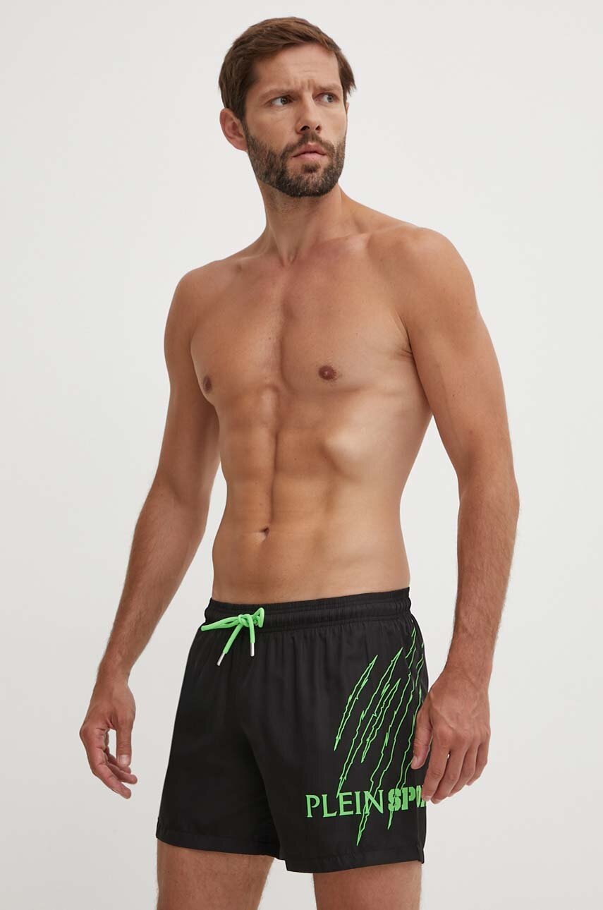 

Плувни шорти PLEIN SPORT в черно PS24MBM02, Черен