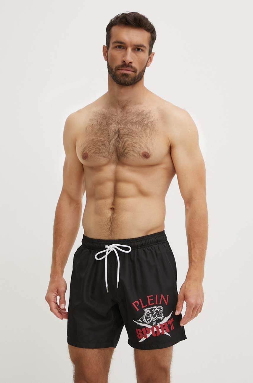 

Плувни шорти PLEIN SPORT в черно PS24MBM03, Черен