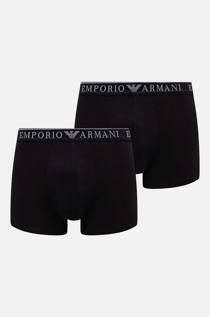 Emporio Armani Underwear boxeri 2-pack barbati, culoarea negru, 111769 4F720