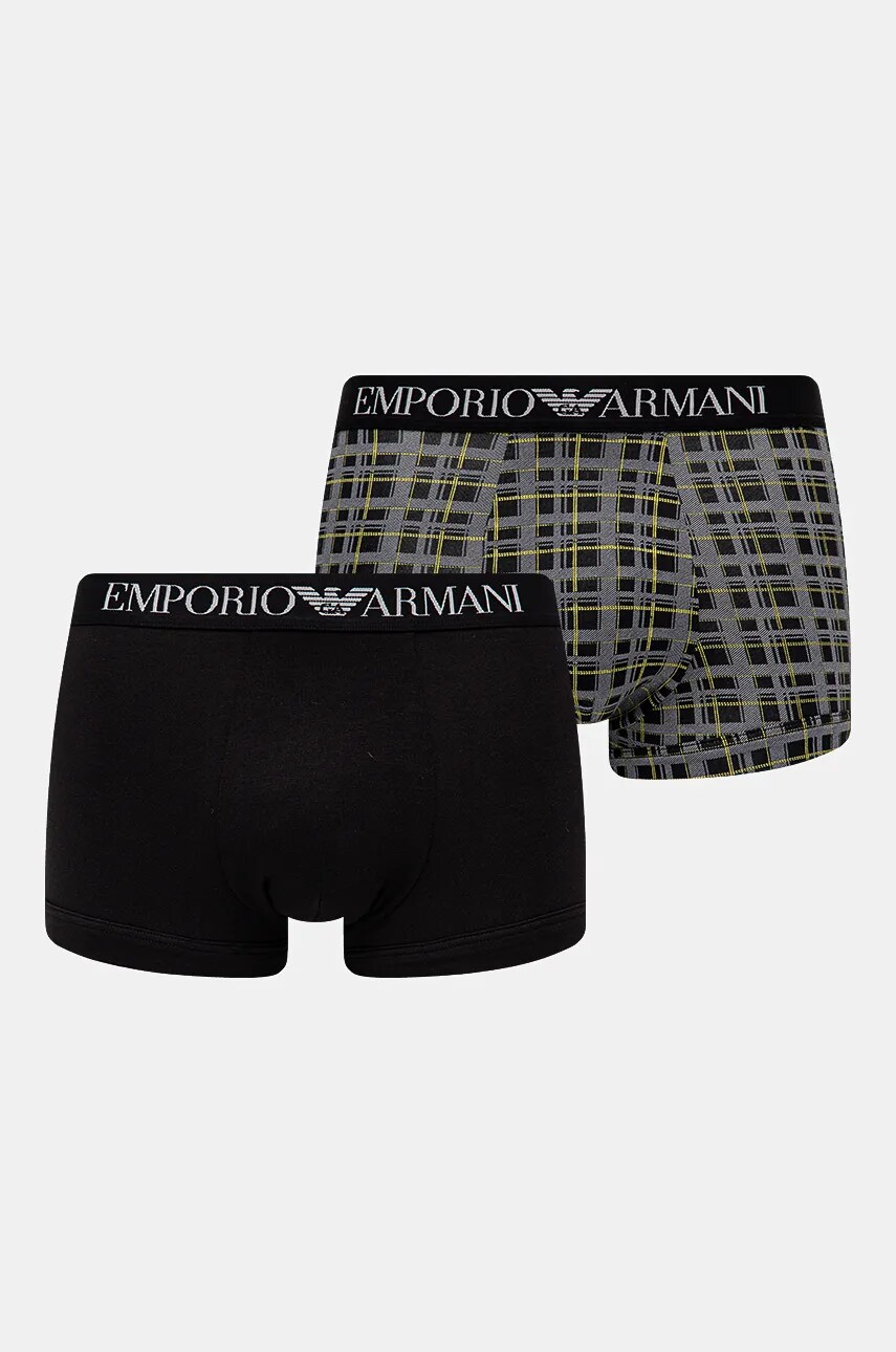 Emporio Armani Underwear boxeri 2-pack barbati, culoarea negru, 111210 4F504