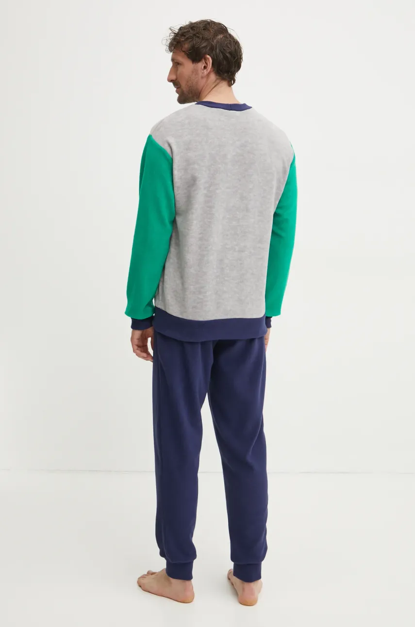 Пижама United Colors of Benetton x GARFIELD мужская цвет серый узор 3JA44P02K Пижама United Colors of Benetton x GARFIELD мужская цвет серый узор 3JA44P02K