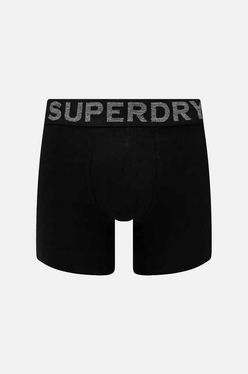 Boksarice Superdry 3-pack Moške, črna Barva, M3110452A-13A