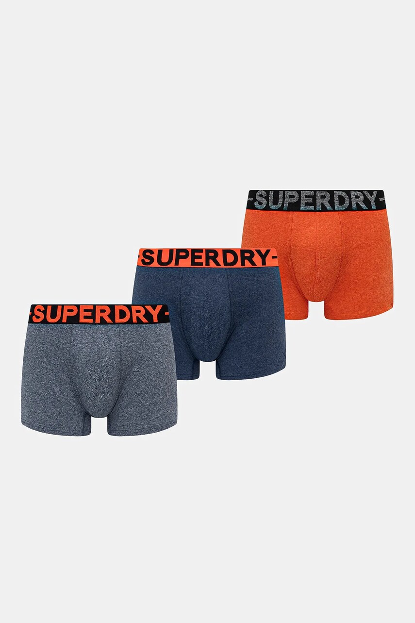 Superdry boxeri barbati, culoarea albastru marin, M3110452A-1MY