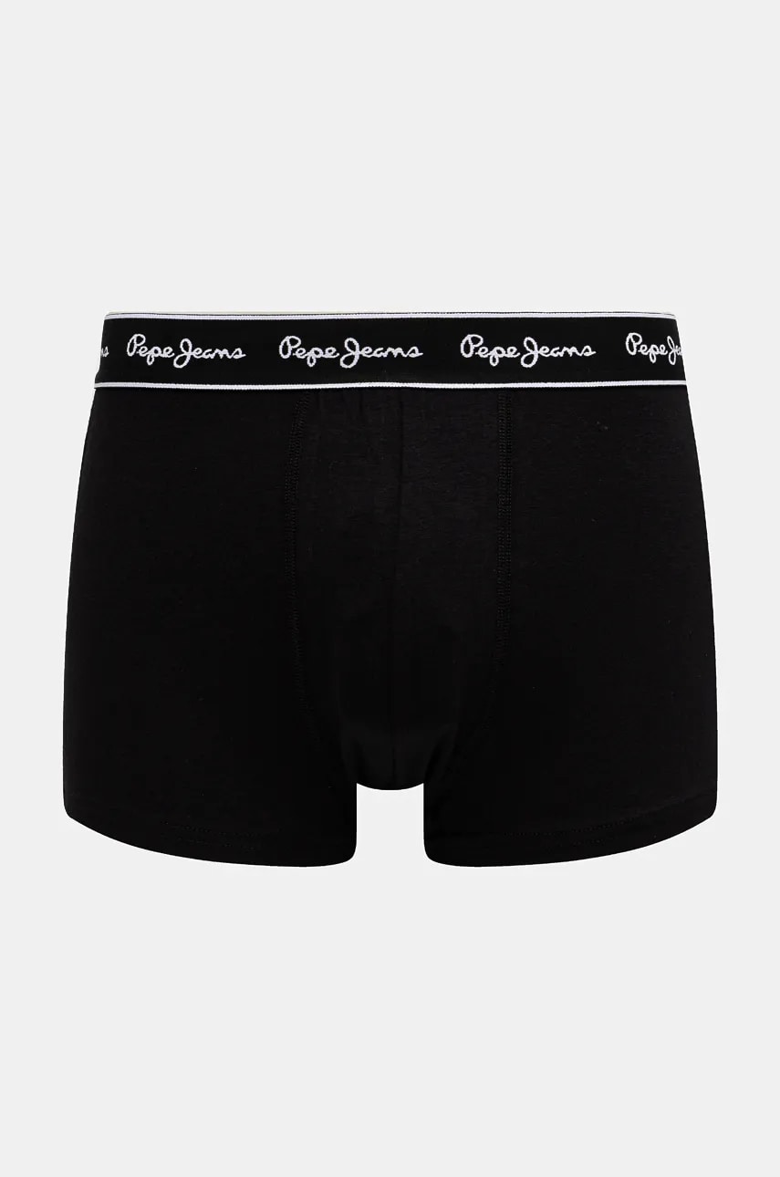 Pepe Jeans boxeri SOLID TK 3P 3-pack barbati, culoarea negru, PMU11171