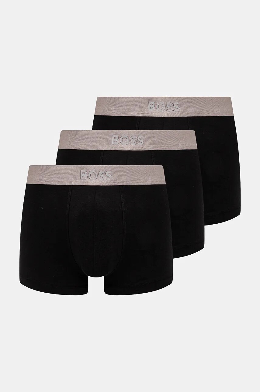 BOSS boxeri 3-pack barbati, culoarea negru, 50514998