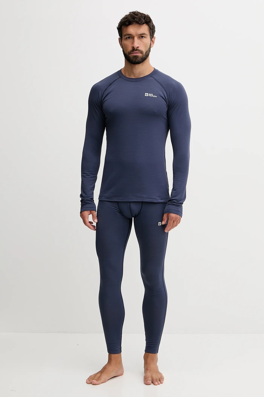 Функциональные леггинсы Jack Wolfskin Infinite Warm цвет зелёный A60324