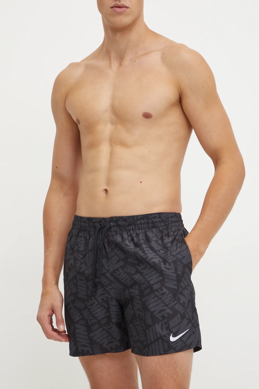 Nike pantaloni scurti de baie culoarea gri, NESSE566 Nike pantaloni scurti de baie culoarea gri, NESSE566