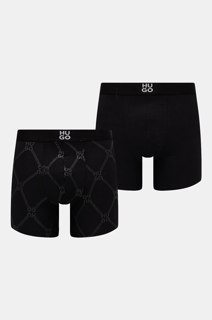HUGO boxeri 2-pack barbati, culoarea negru, 50524746