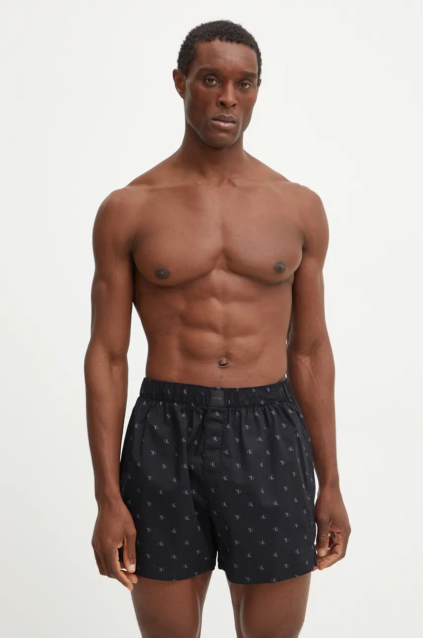 

Памучни боксерки Calvin Klein Underwear в черно 000NM2693E, Черен