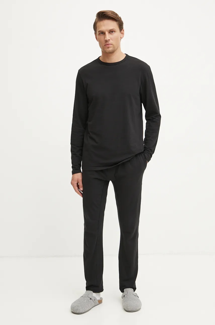 

Пижама Calvin Klein Underwear мъжка в сиво с изчистен дизайн 000NM2844E, Сив