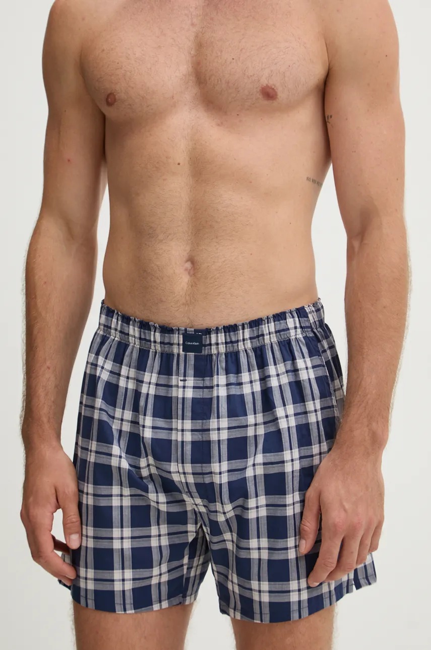 

Памучни боксерки Calvin Klein Underwear (3 чифта) в тъмносиньо 000NB4006A, Тъмносин
