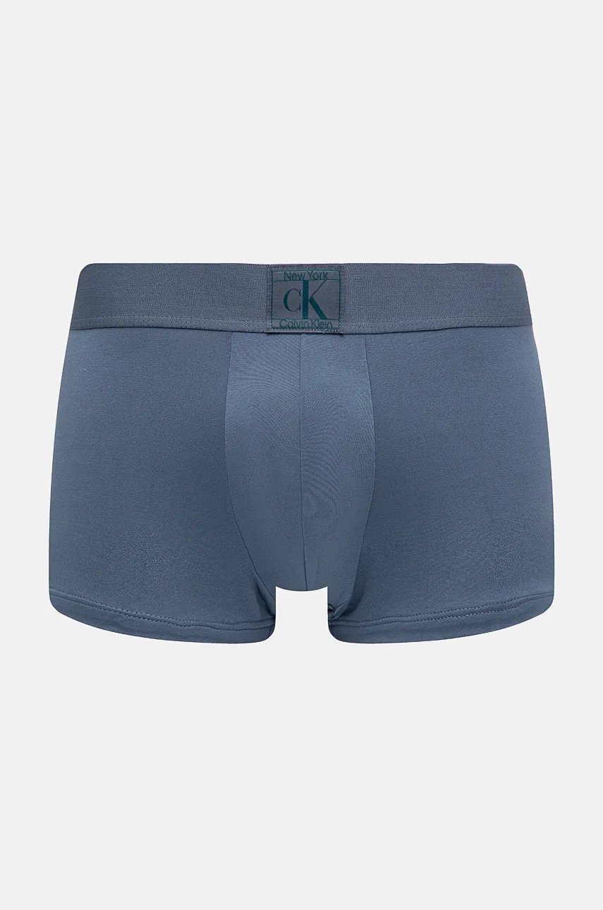 Levně Boxerky Calvin Klein Underwear pánské, modrá barva, 000NB4079A