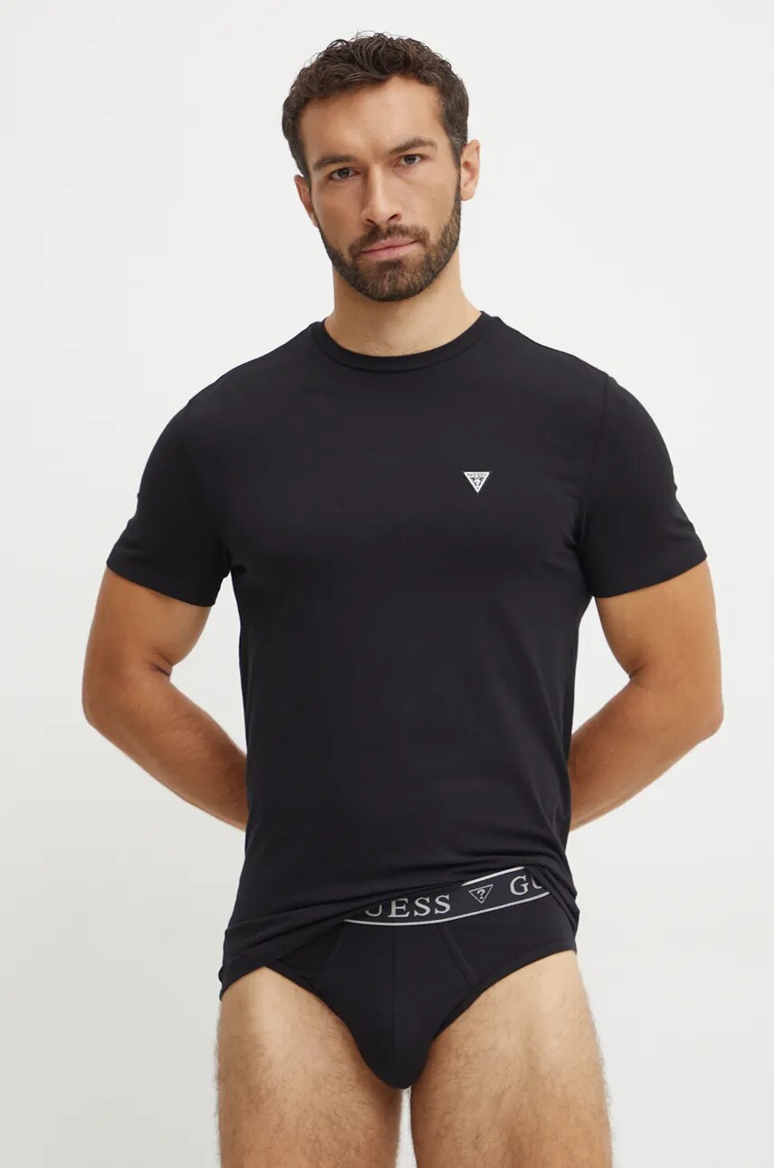 Levně Pyžamo Guess černá barva, U4BG86.KCD31
