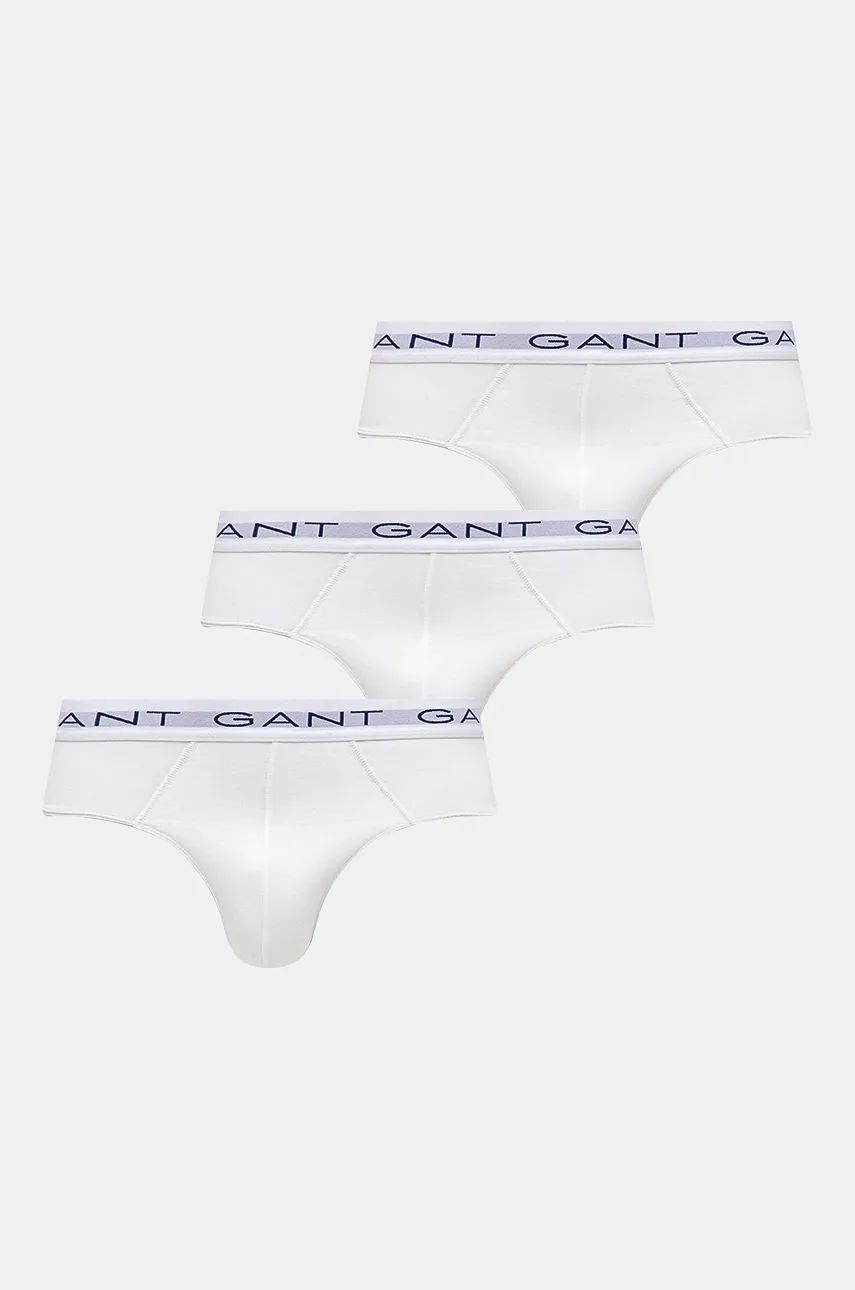 Gant slip 3-pack barbati, culoarea alb, 900013001