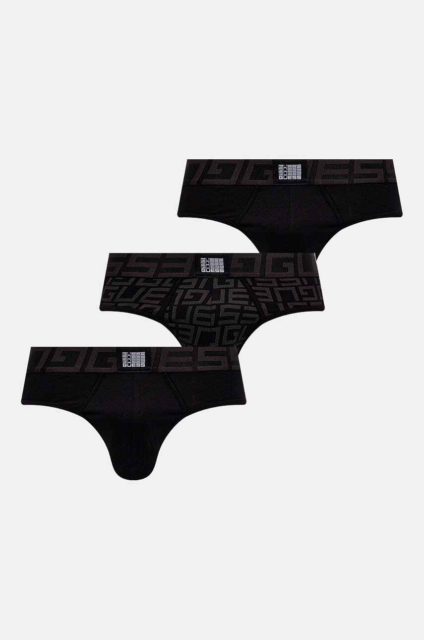 

Слипове Guess (3 чифта) в черно U4RG02.K6YW0, Черен