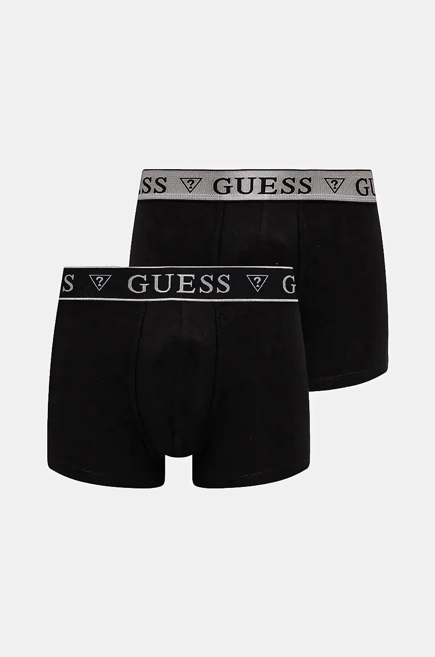 Levně Boxerky Guess 2-pack pánské, černá barva, U4BG0B.KCD31